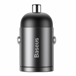 Baseus VCHX-B0G Tiny Star Quick Charge Nabíječka do Auta USB-C 30W Gray (Pošk.Balení)