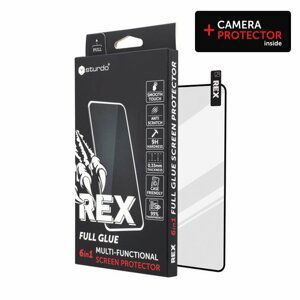 Sturdo Rex protective glass + Camera protection Samsung Galaxy S22, čierne, 6v1