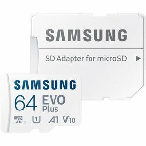 microSDXC 64GB EVO Plus Samsung Class 10 vč. Adapteru