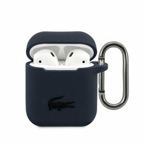 Lacoste Liquid Silicone Glossy Printing Logo Pouzdro pro Airpods 1/2 Navy