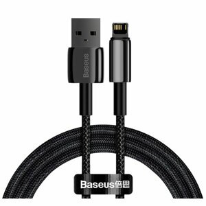 Baseus CALWJ-01 Tungsten Gold Kabel Lightning 2.4A 1m Black