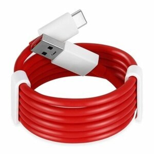 OnePlus D401 Warp Charge Type-C Datový Kabel (150cm) Red (Bulk)