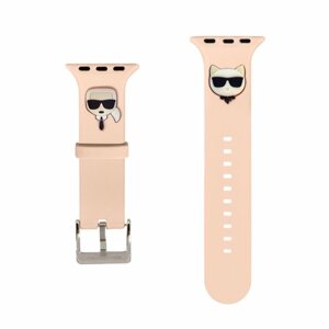 Karl Lagerfeld Karl and Choupette Řemínek pro Apple Watch 42/44mm Pink