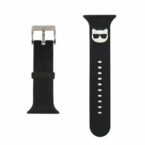 Karl Lagerfeld Choupette Head Řemínek pro Apple Watch 42/44mm Black