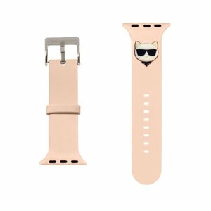 Karl Lagerfeld Choupette Head Řemínek pro Apple Watch 38/40mm Pink