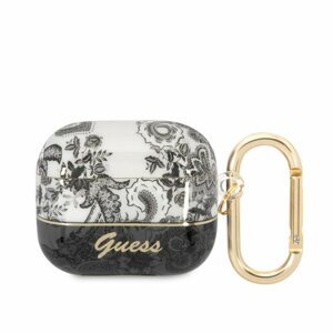 Puzdro Guess TPU Toile De Jouy AirPods 3 - šedé