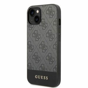 Guess 4G Stripe Zadní Kryt pro iPhone 14 Plus Grey