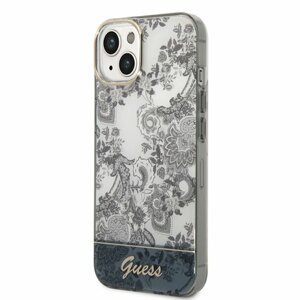 Guess PC/TPU Toile De Jouy Zadní Kryt pro iPhone 14 Plus Grey