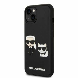 Karl Lagerfeld and Choupette 3D Kryt pro iPhone 14 Plus Black