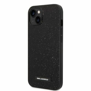 Karl Lagerfeld Glitter Plague Zadní Kryt pro iPhone 14 Black