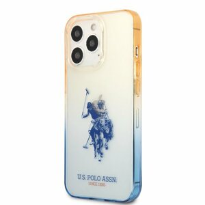 U.S. Polo Bumper Double Horse Zadní Kryt pro iPhone 14 Pro Max Navy