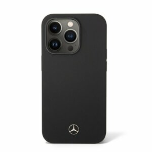 Mercedes Liquid Silicone Zadní Kryt pro iPhone 14 Pro Black