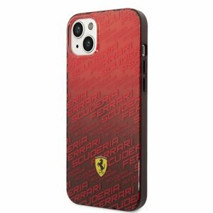 Ferrari Gradient Allover Zadní Kryt pro iPhone 14 Plus Red