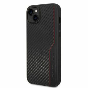 AMG PU Carbon Effect Zadní Kryt pro iPhone 14 Plus Black