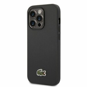 Lacoste Iconic Petit Pique Logo Zadní Kryt pro iPhone 14 Pro Max Black