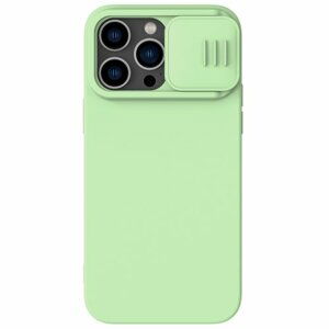 Nillkin CamShield Silky Silikonový Kryt pro Apple iPhone 14 Pro Max Green