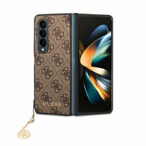 Puzdro Guess 4G Charms Samsung Galaxy Z Fold 4 - hnedé