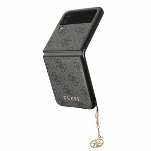 Guess 4G Charms Zadní Kryt pro Samsung Galaxy Z Flip 4 Grey