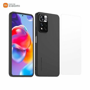 Made for Xiaomi TPU Kryt + Tvrzené Sklo pro Redmi Note 11 Pro+ 5G Black