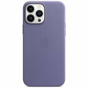 MM1P3ZM/A Apple Kožený Kryt vč. MagSafe pro iPhone 13 Pro Max Wisteria