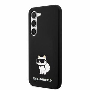 Karl Lagerfeld Liquid Silicone Choupette NFT Zadní Kryt pro Samsung Galaxy S23 Black