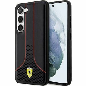 Ferrari case for Samsung Galaxy S23 FEHCS23SPCSK black PU 296P