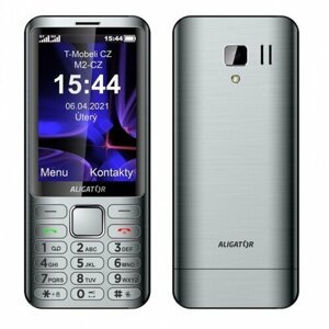 Aligator D950 Dual SIM, Strieborný