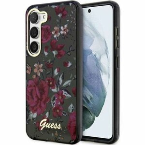 Guess case for Samsung Galaxy S23 Ultra GUHCS23LHCFWSA khaki HC IML Flower