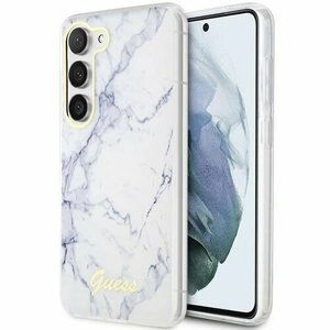 Guess case for Samsung Galaxy S23 Plus GUHCS23MPCUMAH white HC PU/TPU Marble