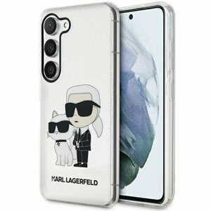 Puzdro Karl Lagerfeld iPhone 12 / 12 Pro KLHCP12MHNKCTGT transparent HC IML Glitter NFT