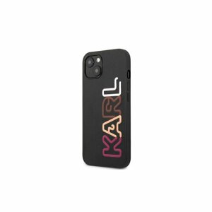 Puzdro Karl Lagerfeld iPhone 13 Pro KLHCP13LPCOBK black hard case Multipink Logo