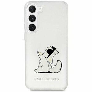 Puzdro Karl Lagerfeld Samsung Galaxy S23 Ultra KLHCS23LCFNRC transparent HC PC/TPU Choupette Eat