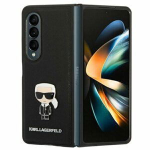 Puzdro Karl Lagerfeld Samsung Galaxy Z Fold 4  KLHCZFD4IKMSBK black Saffiano Edition