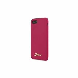 Guess case for iPhone 7 / 8 / SE 2020 / SE 2022 GUHCI8LSLMGRE burgundy hard case Vintage Gold Logo