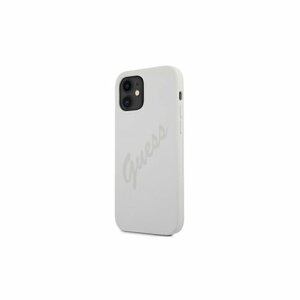 Guess case for iPhone 12 mini 5,4" GUHCP12SLSVSCR cream hard case Script Vintage