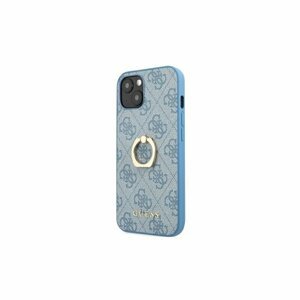 Guess case for iPhone 13 mini 5,4" GUHCP13S4GMRBL blue hard case 4G with ring stand