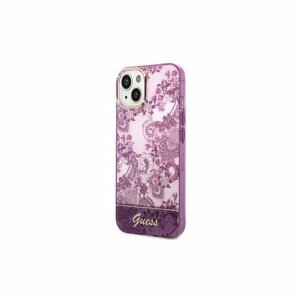 Guess case for iPhone 14 6,1" GUHCP14SHGPLHF fuschia hardcase Porcelain Collection