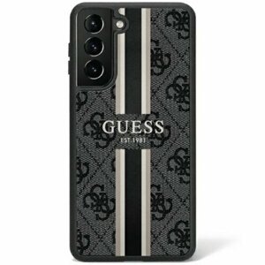 Guess case for Samsung Galaxy S23 Ultra GUHCS23LP4RPSK black hardcase 4G Printed Stripe