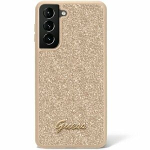 Guess case for Samsung Galaxy S23 Plus GUHCS23MHGGSHD gold hardcase Glitter Script