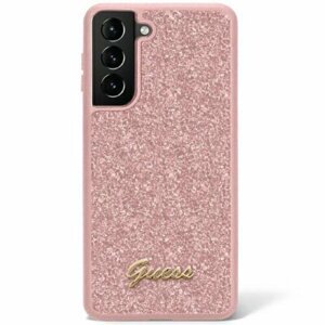 Guess case for Samsung Galaxy S23 GUHCS23SHGGSHP rĂłĹĽowy hardcase Glitter Script