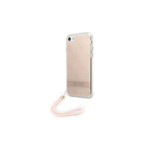 Guess case for iPhone SE 2022 / SE 2020 / 7 / 8 GUOHCI8H4STP hard case pink Print 4G Cord