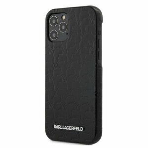 Puzdro Karl Lagerfeld iPhone 12 Mini KLHCP12SPUKBK black hard case Kameo