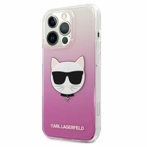 Puzdro Karl Lagerfeld iPhone 13 / 13 Pro KLHCP13LCTRP hardcase pink Choupette Head