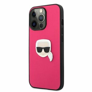 Karl Lagerfeld case for iPhone 13 / 13 Pro 6,1" KLHCP13LPKMP hardcase pink Leather Ikonik Karl