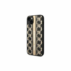 Puzdro Karl Lagerfeld iPhone 14 Pro KLHCP14LPGKLSKW brown HC PU Monogram Stripe