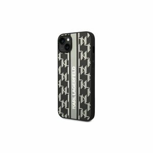 Puzdro Karl Lagerfeld iPhone 14 KLHCP14SPGKLSKG grey HC PU Monogram Stripe