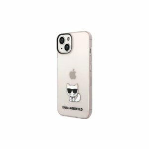 Puzdro Karl Lagerfeld iPhone 14 Pro Max KLHCP14XCTTRI pink hardcase Transparent Choupet