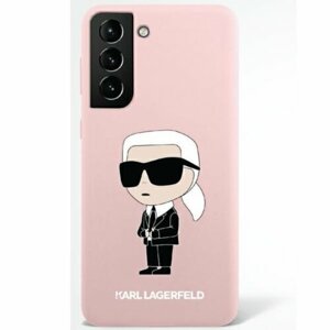 Puzdro Karl Lagerfeld Samsung Galaxy S23 Plus KLHCS23MSNIKBCP pink hardcase Silicone Ikonik