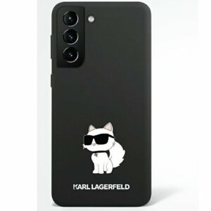 Puzdro Karl Lagerfeld Samsung Galaxy S23 KLHCS23SSNCHBCK black hardcase Silicone Choupette