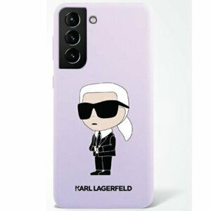 Puzdro Karl Lagerfeld Samsung Galaxy S23 KLHCS23SSNIKBCU purple hardcase Silicone Ikonik
